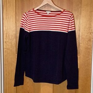 Talbots Red, White & Blue Top